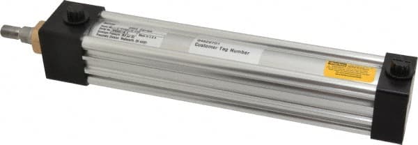 Parker - 8" Stroke x 1-1/2" Bore Double Acting Air Cylinder - 3/8 Port, 7/16-20 Rod Thread, 250 Max psi, -10 to 165°F - Makers Industrial Supply