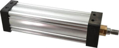 Parker - 10" Stroke x 3-1/4" Bore Double Acting Air Cylinder - 1/2 Port, 3/4-16 Rod Thread, 250 Max psi, -10 to 165°F - Makers Industrial Supply