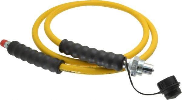 Enerpac - 1/4" Inside Diam x 1/4 NPT 6' Hydraulic Pump Hose - 10,000 psi, CH-604 Opposite End, Thermoplastic - Makers Industrial Supply