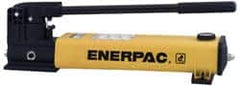 Enerpac - 1" Piston Diam, 1" Piston Stroke, 2.40, 0.151 Cu In per Stroke, 155 Cu In Reservoir Capacity, Manual Hydraulic Pump - 10,000 psi, 95 Lbs. Max Handle Effort, 2 Stage - Makers Industrial Supply