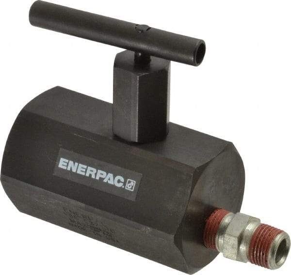 Enerpac - 3/8-18 Inlet Hydraulic Control Valve - 10,000 psi, 4" High x 2-1/4" Wide x 3-1/2" Long - Makers Industrial Supply