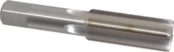 Interstate - 7/8-32 UNS 3B 4 Flute Bright Finish High Speed Steel Straight Flute Standard Hand Tap - Bottoming, Right Hand Thread, 4-11/16" OAL, H3 Limit, Oversize - Exact Industrial Supply