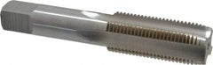 Interstate - 15/16-12 UNS 3B 4 Flute Bright Finish High Speed Steel Straight Flute Standard Hand Tap - Plug, Right Hand Thread, 4-29/32" OAL, H4 Limit, Oversize - Makers Industrial Supply