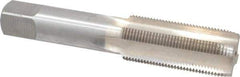 Interstate - 15/16-16 UNS 3B 4 Flute Bright Finish High Speed Steel Straight Flute Standard Hand Tap - Plug, Right Hand Thread, 4-29/32" OAL, H4 Limit, Oversize - Makers Industrial Supply