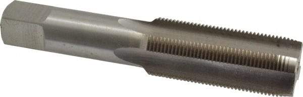 Interstate - 1-16 UNS 3B 4 Flute Bright Finish High Speed Steel Straight Flute Standard Hand Tap - Plug, Right Hand Thread, 5-1/8" OAL, H4 Limit, Oversize - Exact Industrial Supply