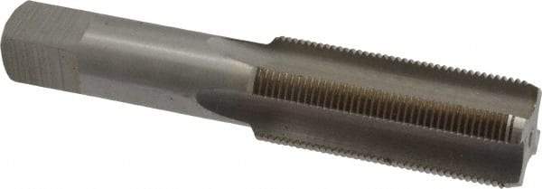 Interstate - 1-16 UNS 3B 4 Flute Bright Finish High Speed Steel Straight Flute Standard Hand Tap - Bottoming, Right Hand Thread, 5-1/8" OAL, H4 Limit, Oversize - Exact Industrial Supply