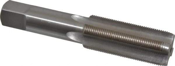 Interstate - 1-18 UNS 3B 4 Flute Bright Finish High Speed Steel Straight Flute Standard Hand Tap - Plug, Right Hand Thread, 5-1/8" OAL, H4 Limit, Oversize - Makers Industrial Supply