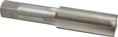 Interstate - 1-27 UNS 3B 4 Flute Bright Finish High Speed Steel Straight Flute Standard Hand Tap - Plug, Right Hand Thread, 5-1/8" OAL, H4 Limit, Oversize - Exact Industrial Supply