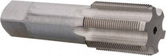 Interstate - 1-1/8 - 20 UNS 3B 6 Flute Bright Finish High Speed Steel Straight Flute Standard Hand Tap - Bottoming, Right Hand Thread, 4" OAL, H4 Limit, Oversize - Exact Industrial Supply