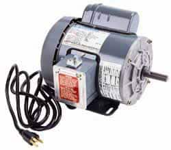 Marathon Electric - 2 Max hp, 3,450 Max RPM, Electric AC DC Motor - 115/230 V Input, Single Phase, 56H Frame, 0.62" Shaft Diam - Makers Industrial Supply