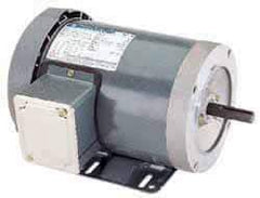 Marathon Electric - 1/2 Max hp, 3,450 Max RPM, Electric AC DC Motor - 208-230/460 V Input, Three Phase, 56C Frame, 0.62" Shaft Diam - Makers Industrial Supply