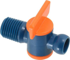 Loc-Line - 10 Piece, 1/4" ID Coolant Hose NPT Valve - Male to Female Connection, Acetal Copolymer Body, 1/4 NPT, Use with Loc-Line Modular Hose Systems - Makers Industrial Supply