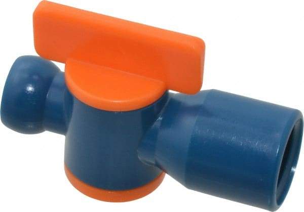 Loc-Line - 10 Piece, 1/4" ID Coolant Hose NPT Valve - Female to Female Connection, Acetal Copolymer Body, 1/4 NPT, Use with Loc-Line Modular Hose Systems - Makers Industrial Supply