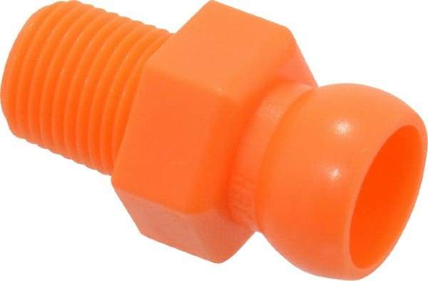 Loc-Line - 50 Piece, 1/4" Hose ID, Male to Female Coolant Hose Connector - 1/8" NPT, For Loc-Line Modular Hose Systems - Makers Industrial Supply