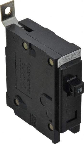 Eaton Cutler-Hammer - 20 Amp, 120/240 VAC, 24 VDC, 48 VDC, 80 VDC, 1 Pole, Bolt On Miniature Circuit Breaker - Thermal Magnetic Trip, 14-4 AWG, 2-3/8 Inch Deep x 2-15/16 Inch High x 1 Inch Wide - Makers Industrial Supply