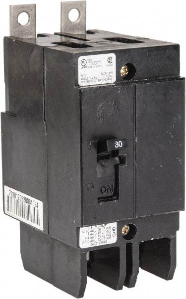 Eaton Cutler-Hammer - 60 Amp, 277/480 VAC, 2 Pole, Bolt On Molded Case Circuit Breaker - Thermal Magnetic Trip, 10-1/0 AWG, 66.7mm Deep x 4 Inch High x 2 Inch Wide - Makers Industrial Supply