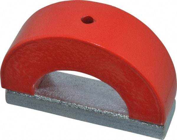 Eclipse - 3" Overall Width, 3/4" Deep, 2-1/2" High, 60 Lb Average Pull Force, Alnico Horseshoe Magnet - 1" Gap Width, 2-1/2" Pole Width, Grade 5 Alnico - Makers Industrial Supply