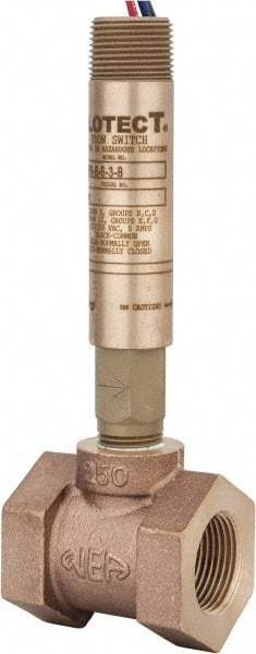 Dwyer - 2,000 psi, Brass Housing, Dwyer Flowtect Flow Switch - Model V6 - Makers Industrial Supply