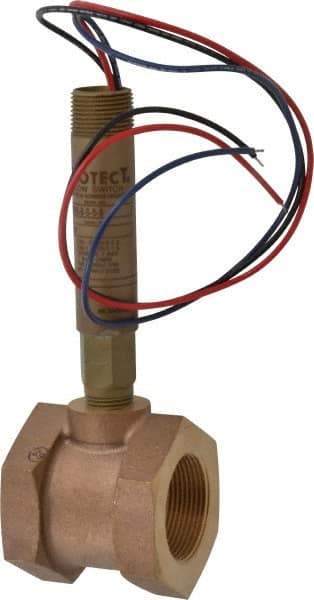 Dwyer - 2,000 psi, Brass Housing, Dwyer Flowtect Flow Switch - 6/5 GPM, Model V6 - Makers Industrial Supply