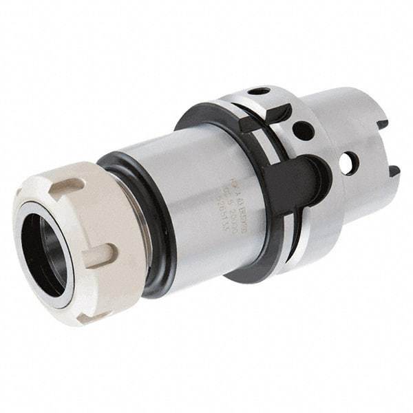 Iscar - 3mm to 26mm Capacity, 120mm Projection, HSK100A Hollow Taper, ER40 Collet Chuck - 0.0001" TIR, Through-Spindle - Exact Industrial Supply