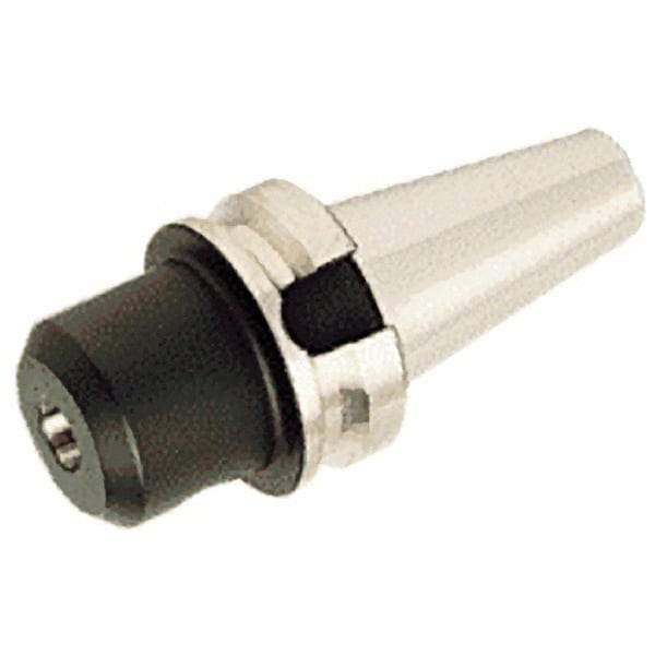 Iscar - BT30 Taper Shank 12mm Hole End Mill Holder/Adapter - 42mm Nose Diam, 60mm Projection, Through-Spindle & DIN Flange Coolant - Exact Industrial Supply