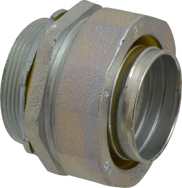 Cooper Crouse-Hinds - 2" Trade, Malleable Iron Threaded Straight Liquidtight Conduit Connector - Noninsulated - Makers Industrial Supply