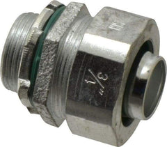 Cooper Crouse-Hinds - 3/4" Trade, Malleable Iron Threaded Straight Liquidtight Conduit Connector - Noninsulated - Makers Industrial Supply