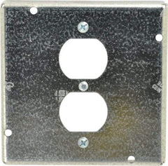 Cooper Crouse-Hinds - Electrical Outlet Box Steel Square Surface Cover - Makers Industrial Supply