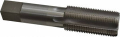 Interstate - 1-1/4 - 12 UNF 3B 6 Flute Bright Finish High Speed Steel Straight Flute Standard Hand Tap - Bottoming, Left Hand Thread, 5-3/4" OAL, 2-9/16" Thread Length, H4 Limit, Oversize - Exact Industrial Supply