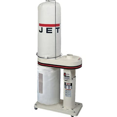 Jet - 30µm, 115/230 Volt Portable Dust Collector - 32" Long x 15-1/2" Deep x 57" High, 4" Connection Diam, 650 CFM Air Flow, 8-1/2" Static Pressure Water Level - Makers Industrial Supply
