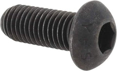 Value Collection - M12x1.75 Metric Coarse Hex Socket Drive, Button Screw - Grade 12.9 Alloy Steel, Black Oxide Finish, Fully Threaded, 30mm Length Under Head - Makers Industrial Supply