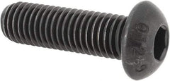 Value Collection - M12x1.75 Metric Coarse Hex Socket Drive, Button Screw - Grade 12.9 Alloy Steel, Black Oxide Finish, Fully Threaded, 40mm Length Under Head - Makers Industrial Supply