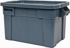 Rubbermaid - 20 Gal, 400 Lb Load Capacity Gray Polypropylene Tote Container - Nesting, 27.9" Long x 17.4" Wide x 15.1" High, Lid Included - Makers Industrial Supply