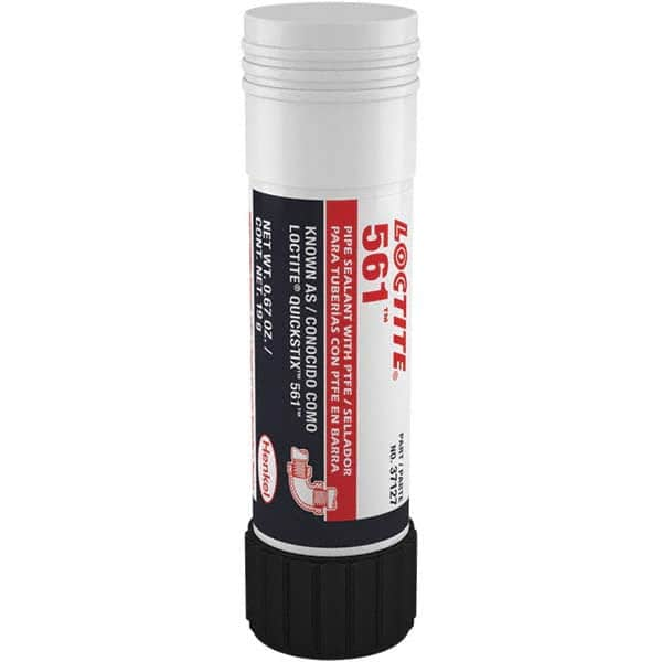 Loctite - 19 g Stick White Thread Sealant - 300°F Max Working Temp, For Metal Tapered Pipe Thread Fittings - Makers Industrial Supply