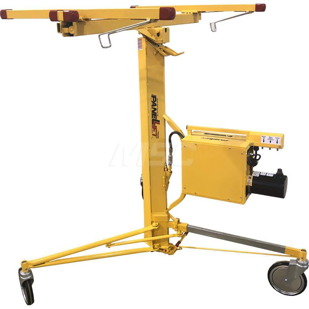 PanelLift - Panel Lifts; LiftType: Drywall ; Drive Type: Power ; Maximum Height: 173 (Inch); Panel Size: 4x16 ; Load Capacity: 150 ; Material: Steel - Exact Industrial Supply