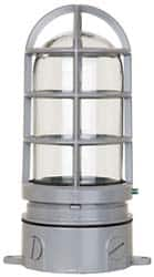 Cooper Crouse-Hinds - 120 Volt, 13 & 27 Watt, Fluorescent Hazardous Location Light Fixture - Vaporproof, Corrosion & Heat Resistant, Aluminum Housing, 4-1/4" Wide x 8-7/8" High - Makers Industrial Supply