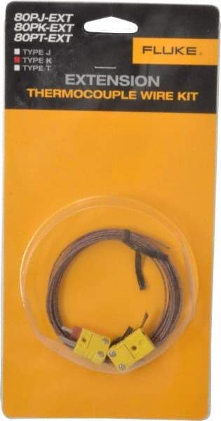 Fluke - Electrical Test Equipment Extension Wire Kit - Use with K-Type Thermometers - Makers Industrial Supply