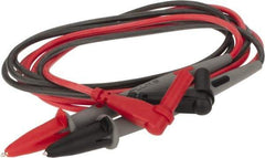 Fluke - Black/Red Electrical Test Equipment Leads - Use with Digital Multimeters - Makers Industrial Supply