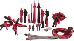 Fluke - Black/Red Electrical Test Equipment Leads Set - Use with All Models - Makers Industrial Supply