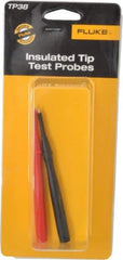 Fluke - Black/Red Electrical Test Equipment Probe Set - Use with Fluke 175, 177, 179 True RMS Digital Multimeters, Fluke 287, 289 True-RMS Industrial Logging Multimeters, Fluke 705 Loop Calibrators - Makers Industrial Supply