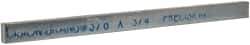 Precision Brand - 12" Long x 3/4" High x 3/8" Wide, Zinc-Plated Key Stock - Low Carbon Steel - Makers Industrial Supply