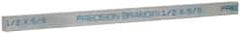 Precision Brand - 12" Long x 5/8" High x 1/2" Wide, Zinc-Plated Key Stock - Low Carbon Steel - Makers Industrial Supply