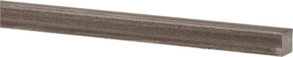 Precision Brand - 12" Long x 1/4" High x 1/4" Wide, Plain Key Stock - Low Carbon Steel - Makers Industrial Supply