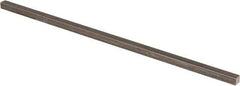 Precision Brand - 12" Long x 5/16" High x 5/16" Wide, Plain Key Stock - Low Carbon Steel - Makers Industrial Supply