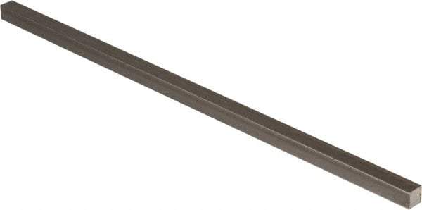 Precision Brand - 12" Long x 3/8" High x 3/8" Wide, Plain Key Stock - Low Carbon Steel - Makers Industrial Supply