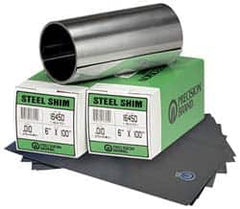 Precision Brand - 2.50 m Long x 150 mm Wide x 0.15 mm Thick, Roll Shim Stock - Steel - Makers Industrial Supply