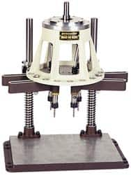 Procunier - 6 Inch Base Diameter, Round Base, Multiple Tapping Attachment - 7 Drivers, 1:1 Gear Ratio, For Use with 23000 Tappers, 29020-29037 and 29053 Machines - Exact Industrial Supply