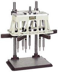 Procunier - 10 Inch Base Length x 4 Inch Base Width, Rectangular Base, Multiple Tapping Attachment - 13 Drivers, 1:1 Gear Ratio, For Use with 23000 Tappers, 29020-29037 and 29053 Machines - Exact Industrial Supply