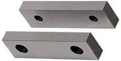 Gibraltar - 8-1/8" Wide x 2-1/2" High x 1" Thick, Flat/No Step Vise Jaw - Soft, Aluminum, Fixed Jaw, Compatible with 8" Vises - Makers Industrial Supply