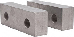 Gibraltar - 4-1/8" Wide x 1-1/2" High x 1" Thick, Flat/No Step Vise Jaw - Soft, Aluminum, Fixed Jaw, Compatible with 4" Vises - Makers Industrial Supply